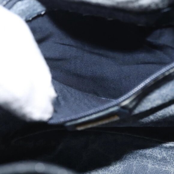 GUCCI GG Supreme Shoulder Bag PVC Navy Gold 001 084 0853 Auth 142551 - Picture 12 of 16